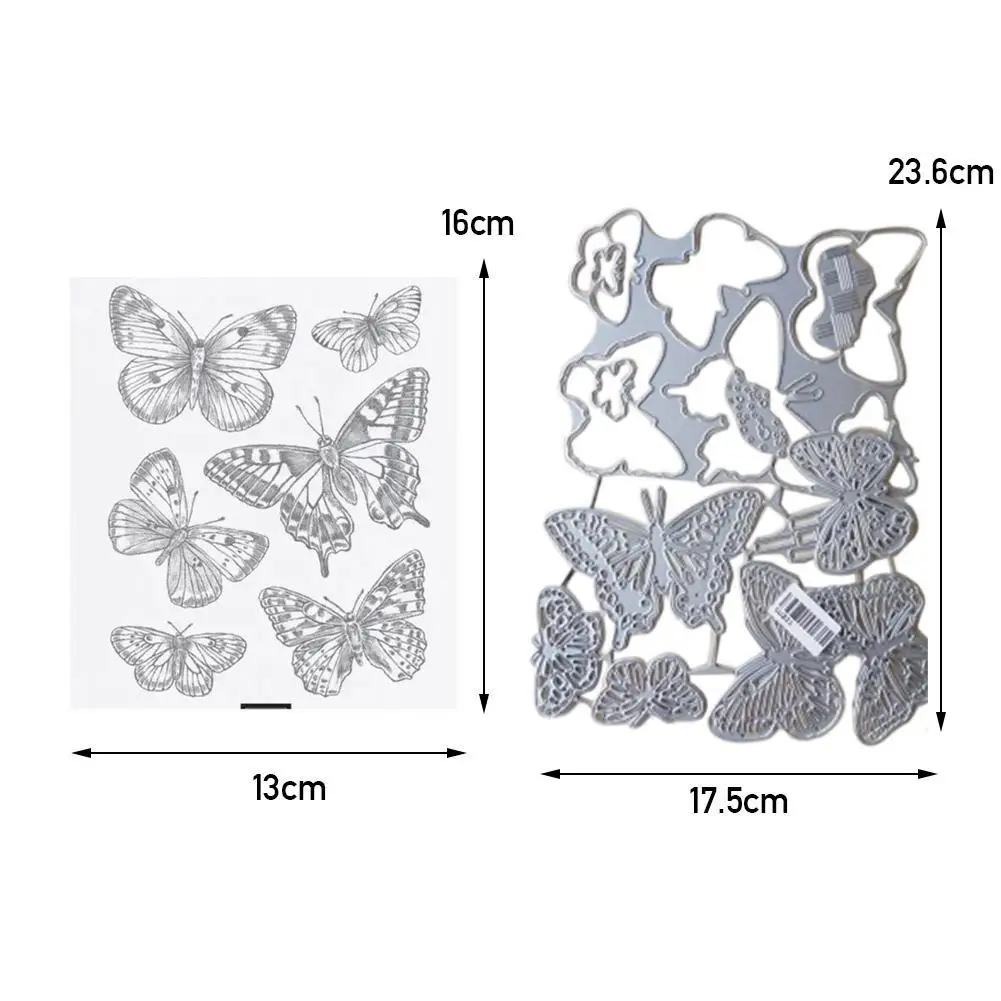 

1set Butterfly Metal Cutting Dies For Diy Scrapbooking Decorative Cards Crafts Embossing Album Paper Cuts Die X4W4