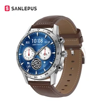 2021 new sanlepus wireless charging smart watch ip68 waterproof smartwatch mens watches fitness bracelet for android apple