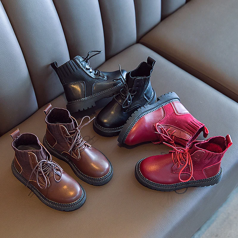 Новые модные удобные мягкие вязаные Ботинки martin в британском стиле для мужчин и