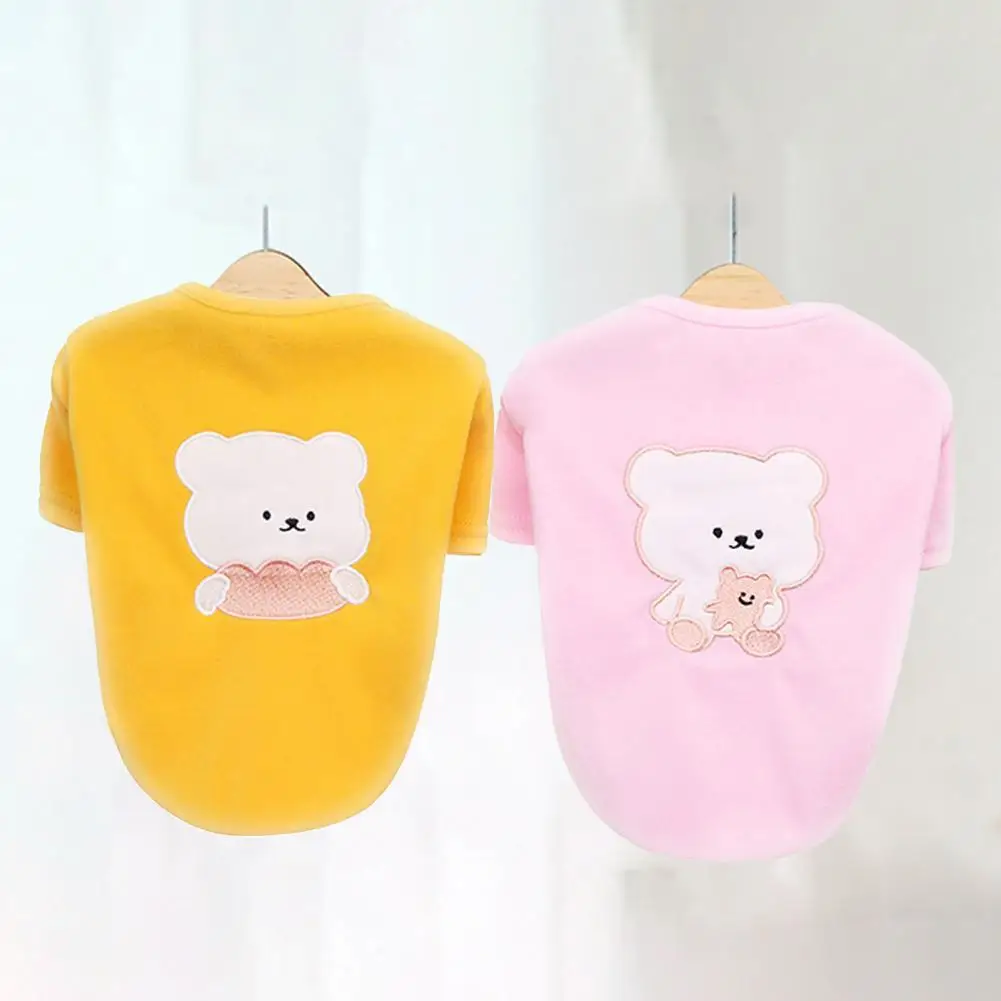 Хорошая эластичность, милая Повседневная Толстовка для питомца, свитшот, одежда для питомца с двумя штанинами и круглым вырезом, товары для ...