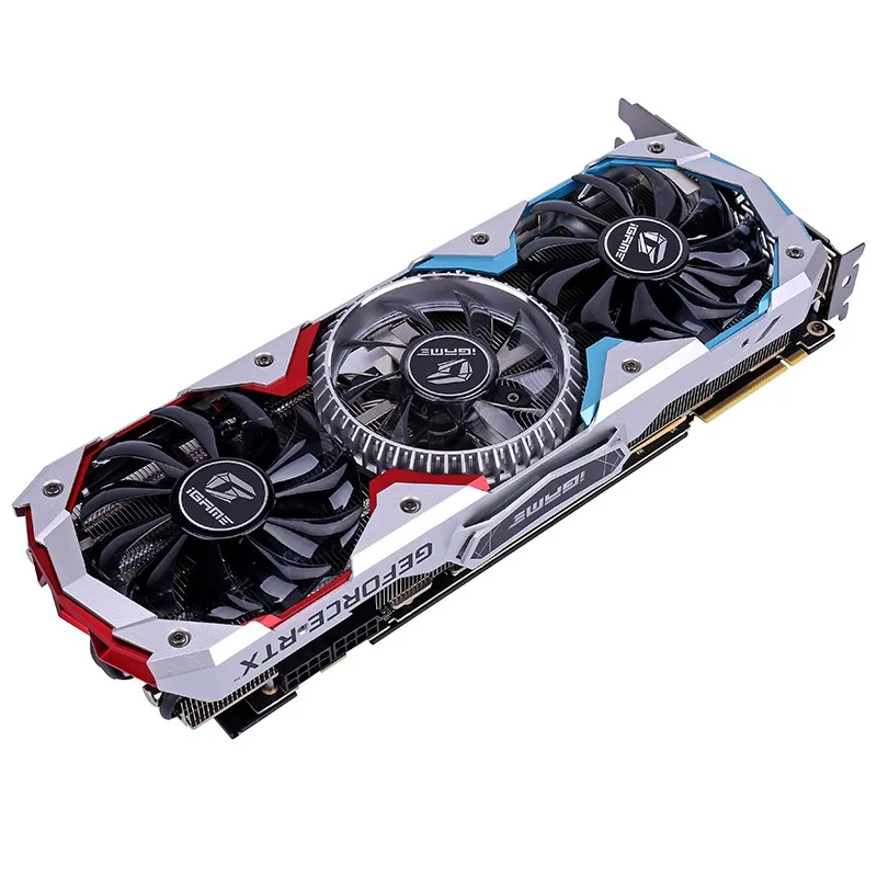 Цветная видеокарта GeForce RTX 2080 AD специальная OC GPU GDDR6 8 Гб iGame Nvidia с одной кнопкой RGB