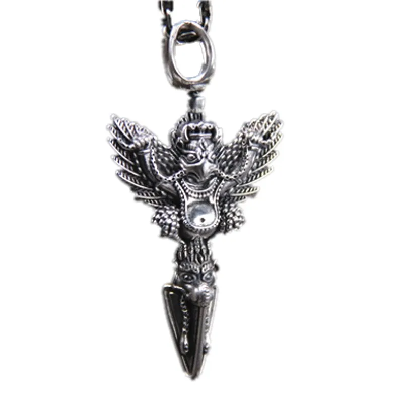 S925 серебряные ювелирные изделия Ретро Винтаж Крылья птица личность свитер цепь