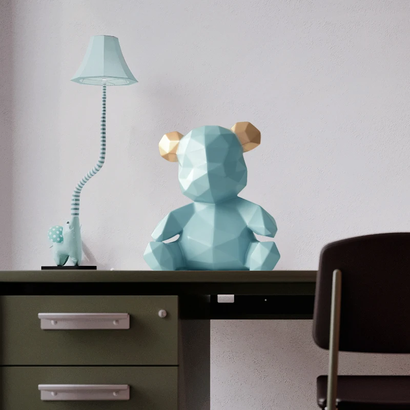

RESIN HOME DECOR SCULPTURE BEAR FIGURINE DECORATION BEAR ORNAMENT IN HOME OFFICE GARDEN CHILDREN X'MAS GIFT RESIN ANIMAL STATUE