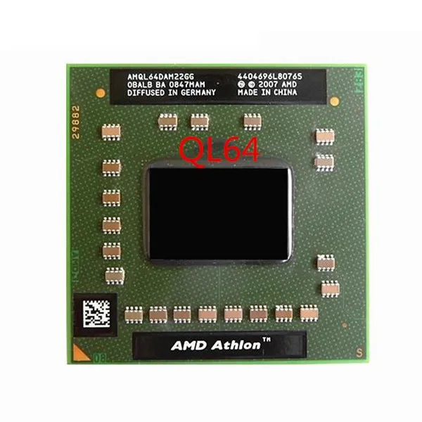 Процессор AMD Athlon 64x2 QL 64 QL64 AMQL64DAM22GG для ноутбука 2 10 ГГц|cpu processor|athlon 64x2laptop cpu |