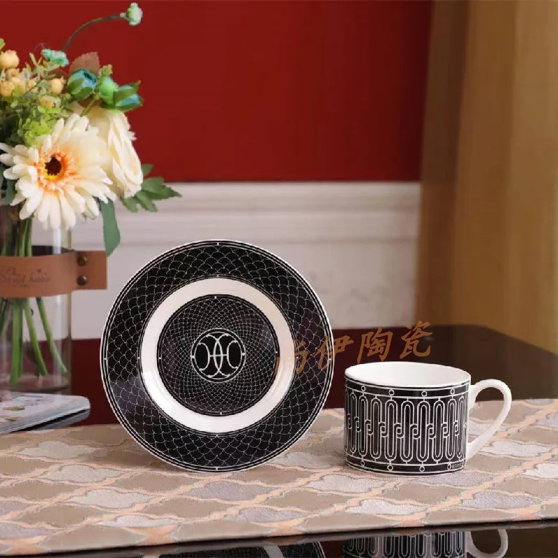 

Net red coffee cup set European light luxury afternoon tea with black tea cup fine coffee