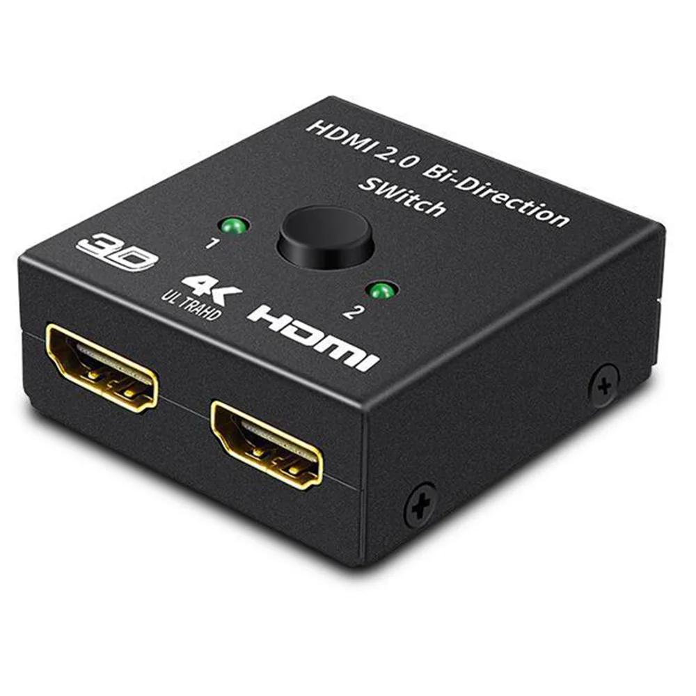 4K HDMI коммутатор 2 порта двунаправленный 1x2/2x1 сплиттер Sup порты Ultra HD 1080P 3D HDR HDCP для