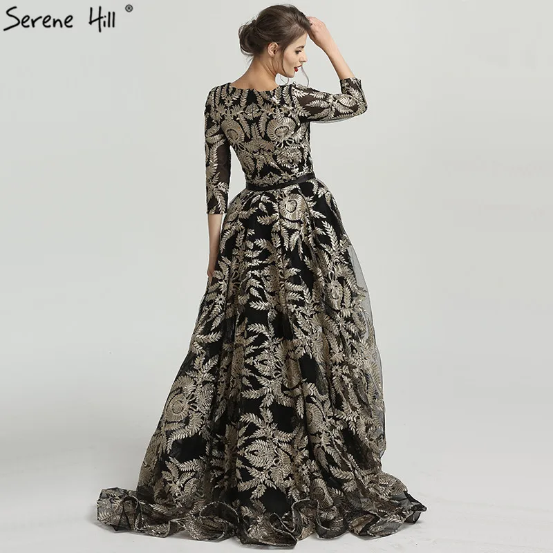 Серен Хилл мусульманское вечернее Платье черное с v образным вырезом Винтажное