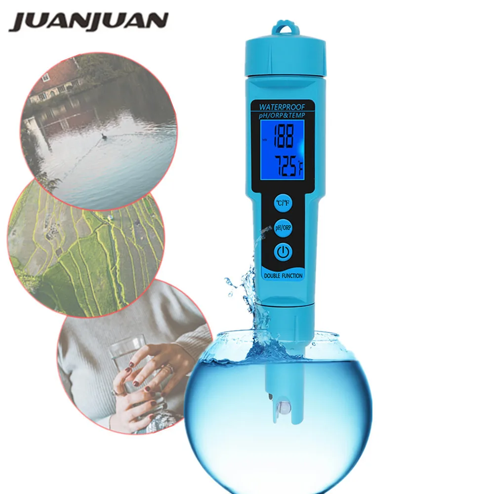 3 в 1 цифровой прибор для измерения уровня PH Измеритель Температуры Тестер 689