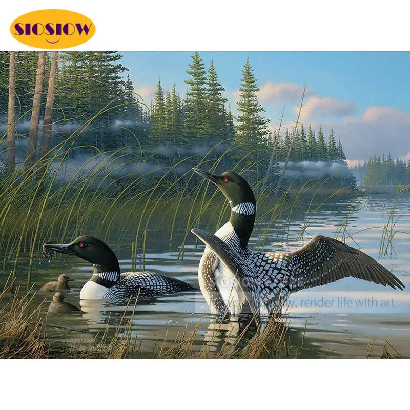 SIOSIOW 5D алмазная живопись полноразмерная картина Стразы с животными вышивка