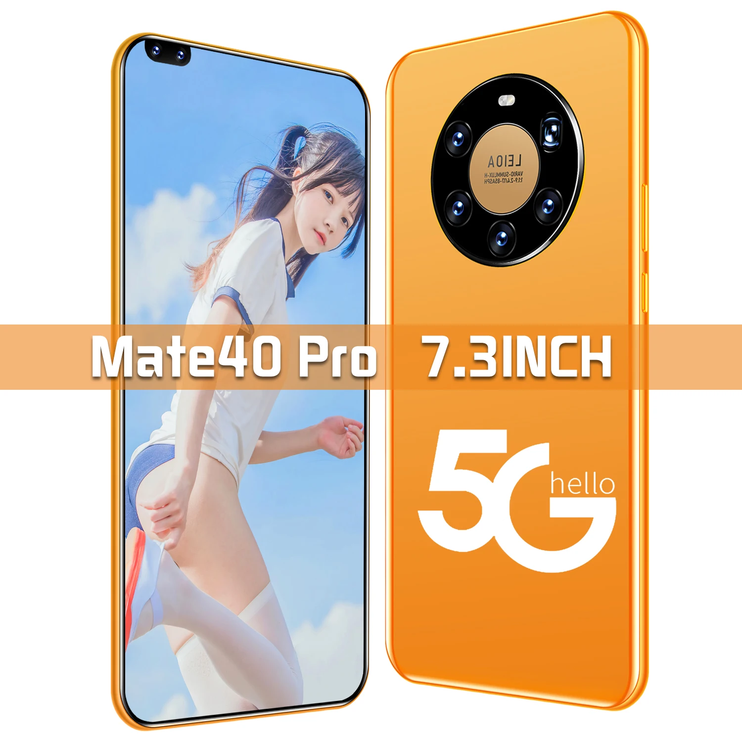 

Global Version HUAWE Mate40 Pro+ Smartphone Full Screen Deca Core 6000mAh 7.3Inch 12GB 512GB 4G LTE 5G Network Mobile Phone