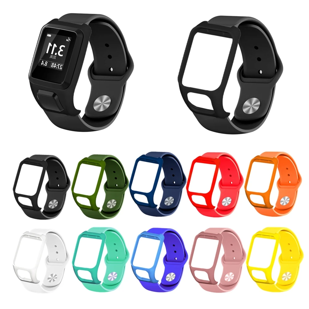 Для TOMTOM Runner3/2 Adventurer ремешок на запястье мягкий силиконовый браслет Смарт-часы с