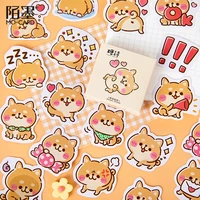 30 boxlot shiba inus world decorative stationery stickers set cute dog scrapbooking diy diary album stick lable