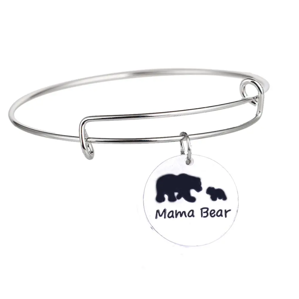 Круглые регулируемые браслеты с подвесками 12 шт. для семейной вечеринки мамы