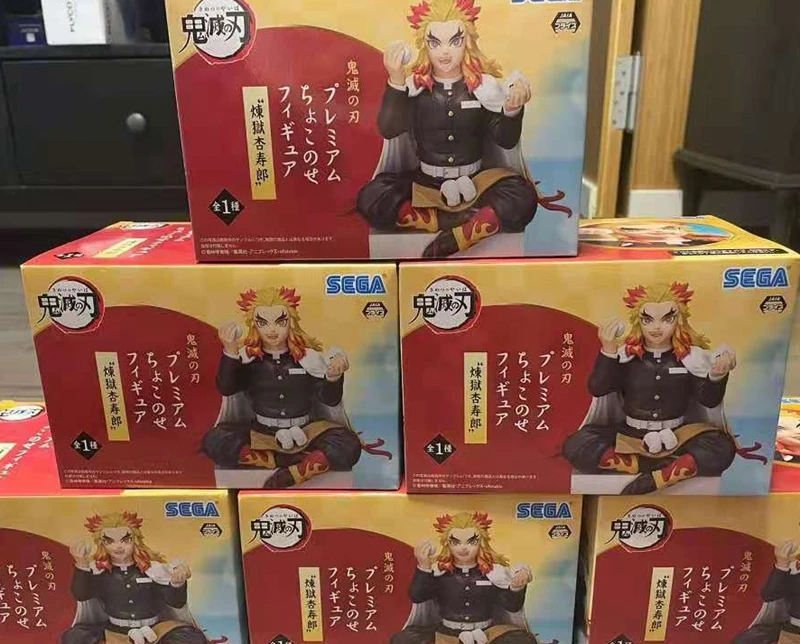 

In Stock Original SEGA Demon Slayer Rengoku Kyoujurou Rice Ball Anime Figure Action Model Figurals Brinquedos Toys
