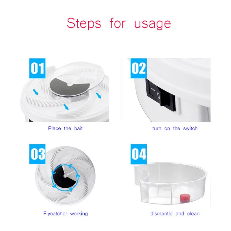 

USB Electric Fly Trap flies mosquito Killer Recycling Automatic Flycatcher Insect Catcher pest reject Pest Control Traps Device