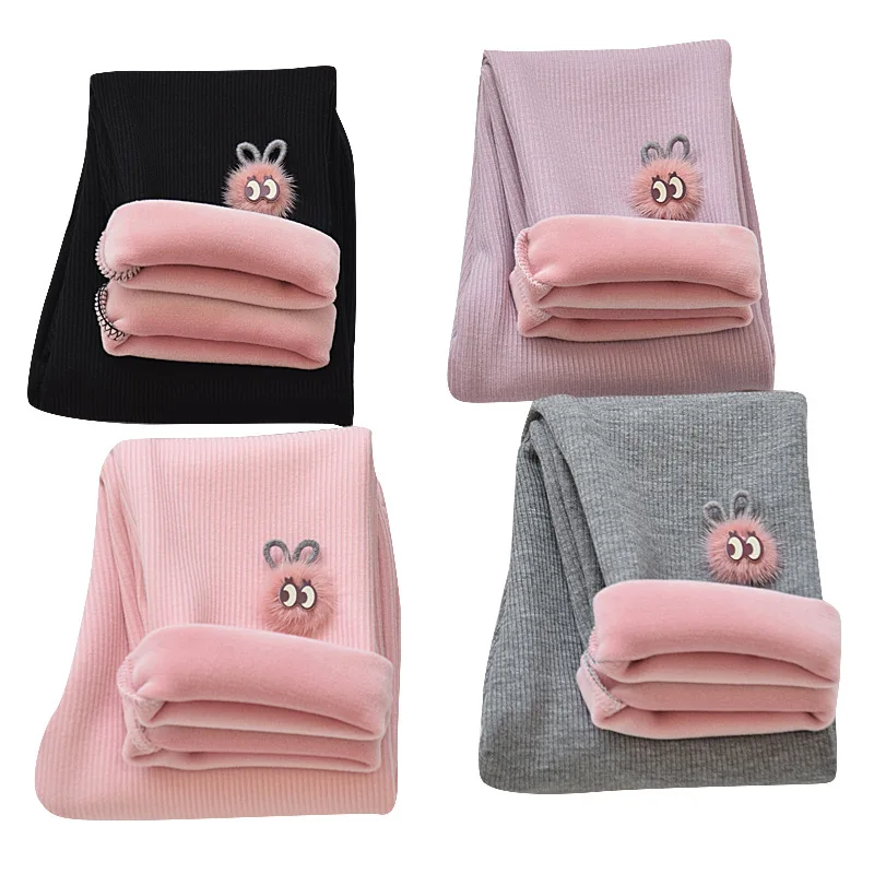 

New Children Pants Winter Leggings Girls Warm Pencil Pants Long Trousers Kids Winter Clothes 2-10 Years