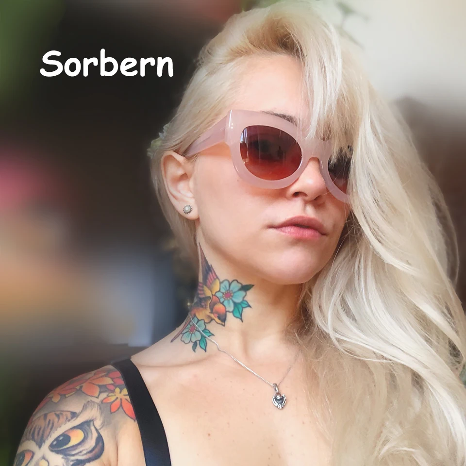 Солнечные очки кошачий глаз для женщин солнцезащитные аксессуары в розовой