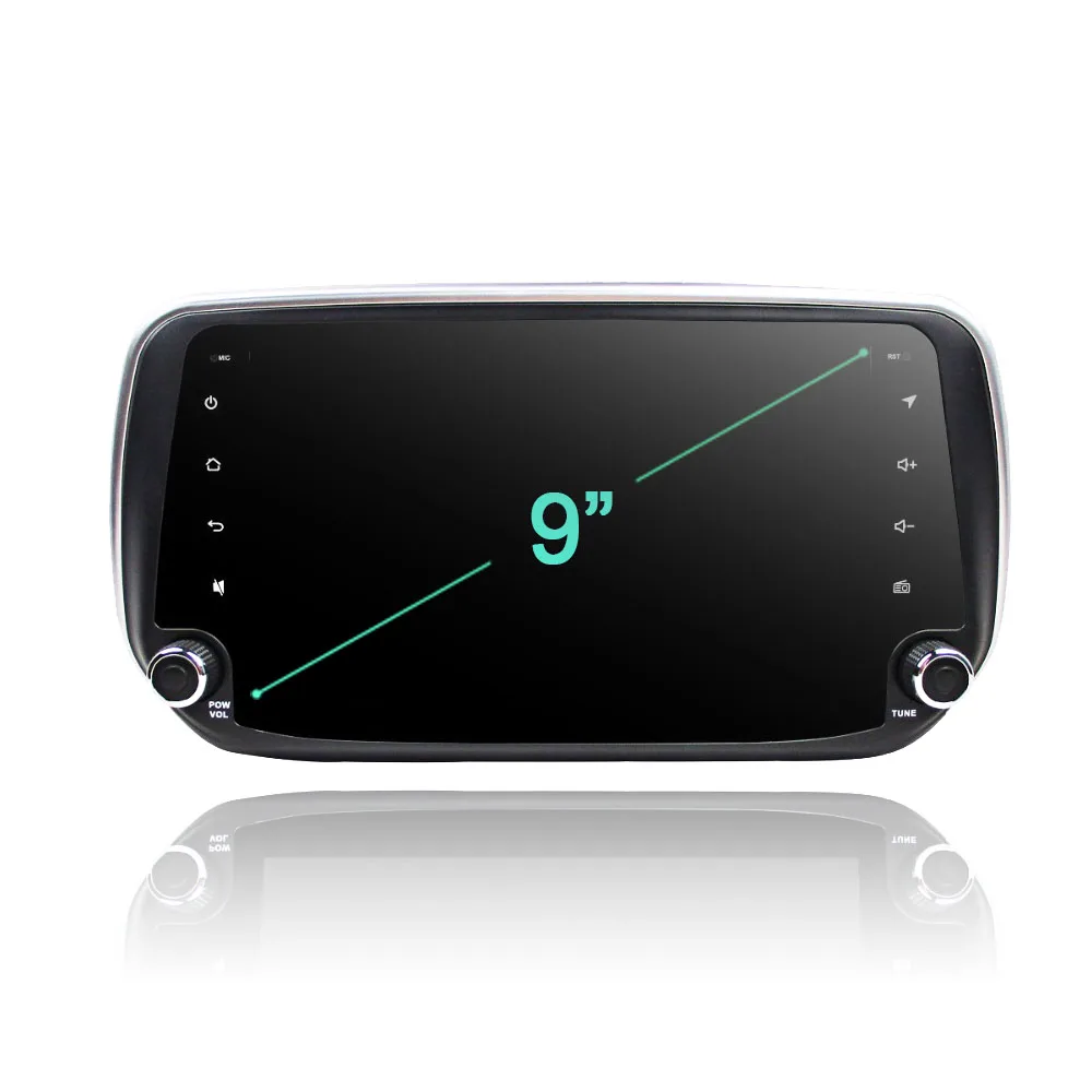 Автомобильный DVD плеер PX6 9 дюймов DSP Android 10 0 8 ядер 64 ГБ + 4 Гб ОЗУ для Hyundai IX45 Santa Fe 2018
