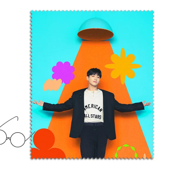 

Оптовая продажа, салфетка для чистки Kpop Bangtan Boys, Чистящая салфетка для танцев на сцене, очки из микрофибры для линз