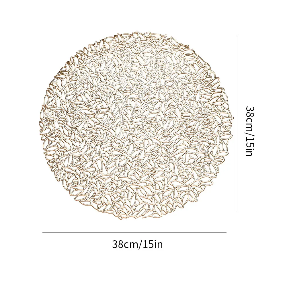 Полые Коврики для столовой посуды из ПВХ водонепроницаемая тарелка украшения