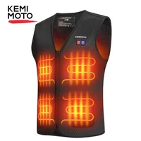 kemimoto mens heated vest jacket motorcycle heated vest 8 heating zone usb electric heating vest for skiing fishing outdoor