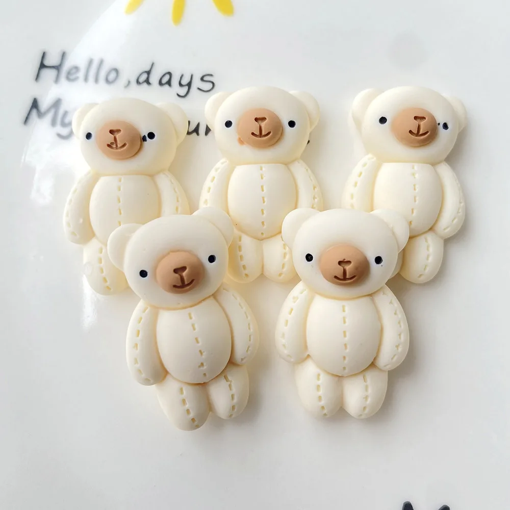 10 шт. мультяшный медведь кролик с плоским основанием кабошон кавайные поделки