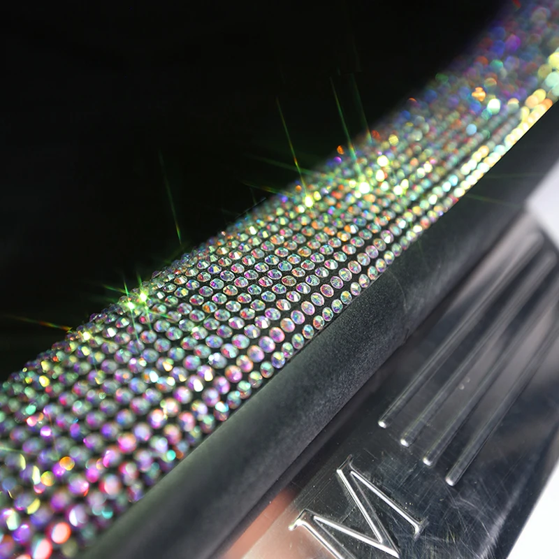 Car Door Sticker Multi-function Adhesive Protective Film Fashion Rhinestone Tape Protection Scratch-resistant | Автомобили и