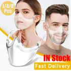 Новые прозрачные маски для лица, защитная маска для взрослых, Моющиеся Многоразовые пылезащитные прозрачные маски для лица, маски