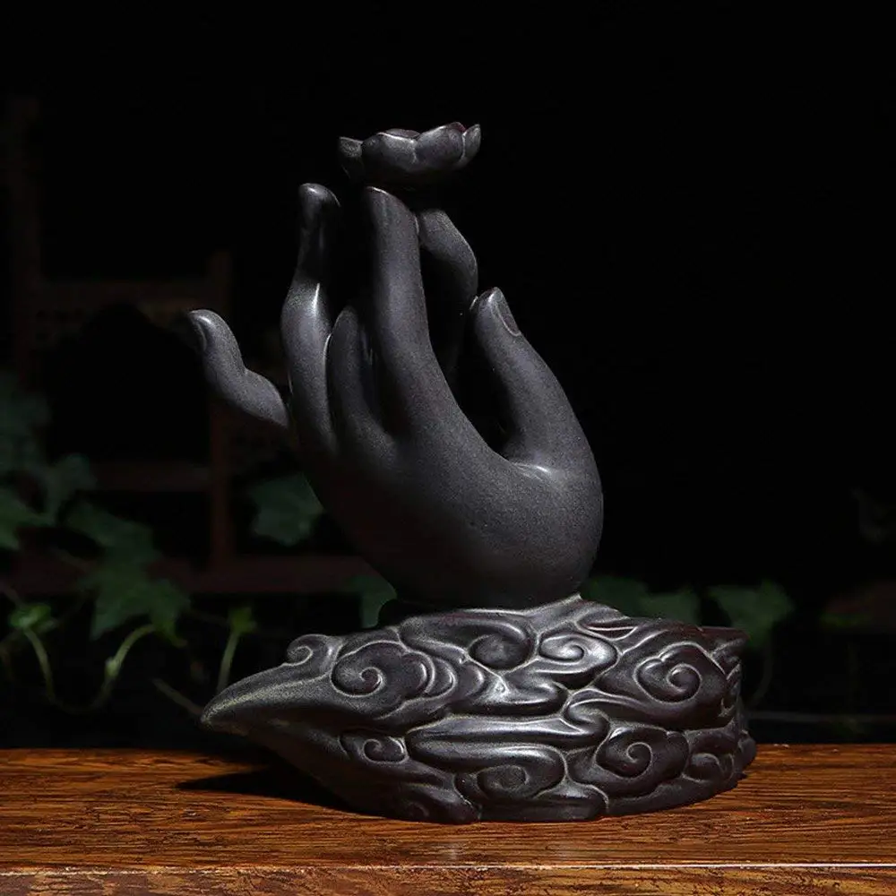 Благовония-n-Wish Будда Лотос буддизм украшение водопад дым ручная печь башня