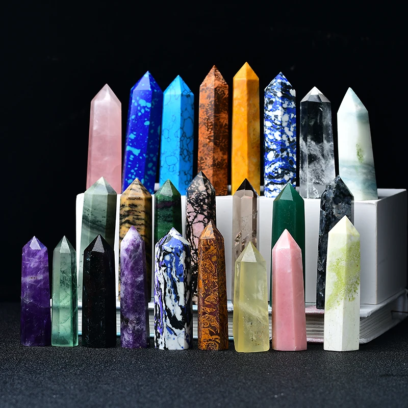 Натуральные камни 27 цветов Хрустальная палочка аметист розовый кварц лечебный