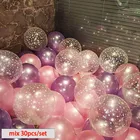 Воздушные шары из латекса, прозрачные, 30 шт.компл.