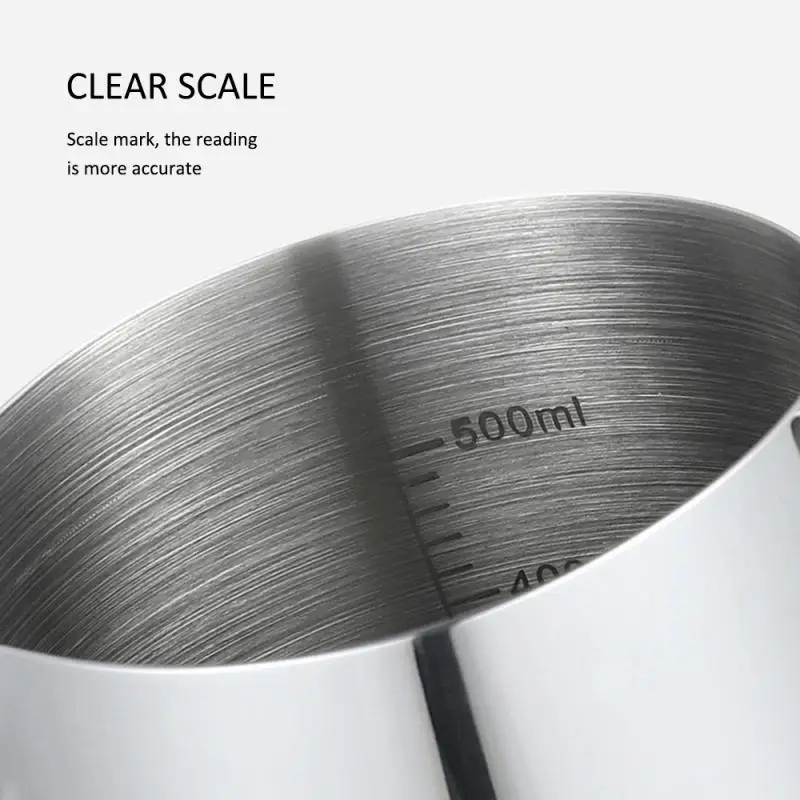 500 мл нержавеющая сталь кофе фритюрница чашка кувшин молоко кружки латте горшки с