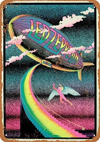 

8 x 12 Metal Sign - Zeppelin Stairway - Vintage Bar Wall Decorative