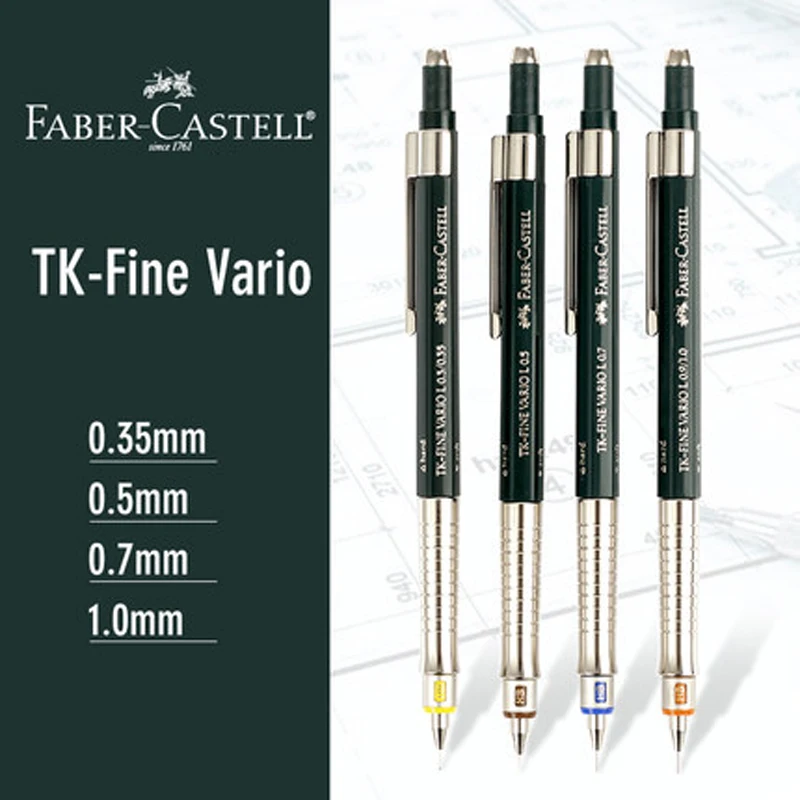 

Faber-Castell Mobile Pencil 1 pcs TK-Fine Vario L 0.3/0.5/0.7/0.9mm Professional Drawing Design Automatic Pencil