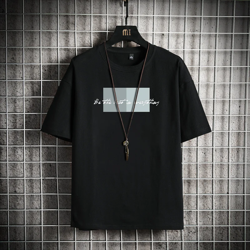 SingleRoad Футболка мужская 2020 летняя оранжевая панк оверсайз хип хоп Топ Японская