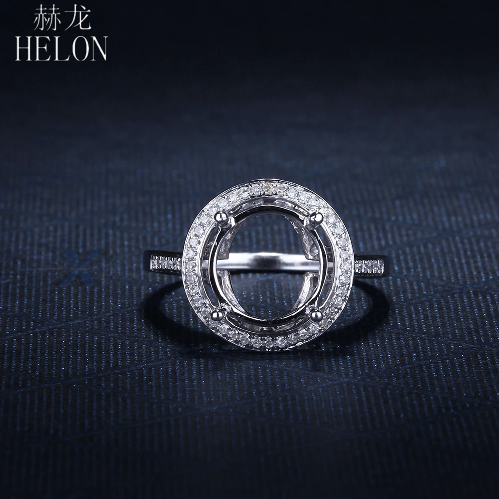 HELON однотонное 14K белое золото женское Модное изящное ювелирное изделие
