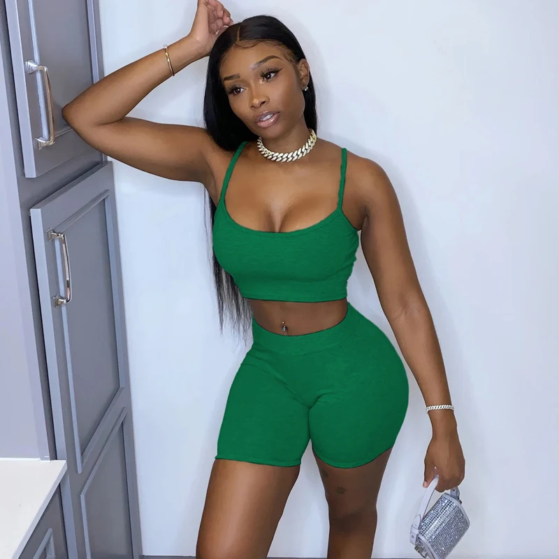 Сексуальный укороченный топ-шорты Milkmaid комплект из 2 предметов женские костюмы