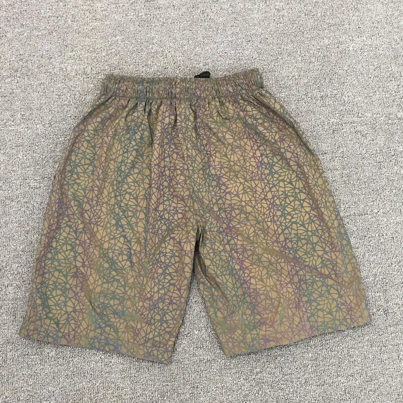 Шорты мужские светоотражающие в полоску уличные Короткие штаны стиле