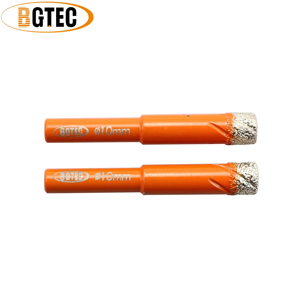 BGTEC 2 шт. Круглый хвостовик 10 мм Вакуумные Паяные алмазные сверла для керамической