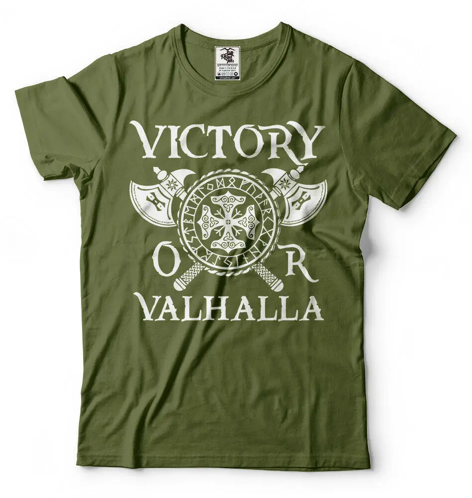 

Victory or Valhalla T-shirt Viking Shirt The Vikings Tee Shirt Odin Tee