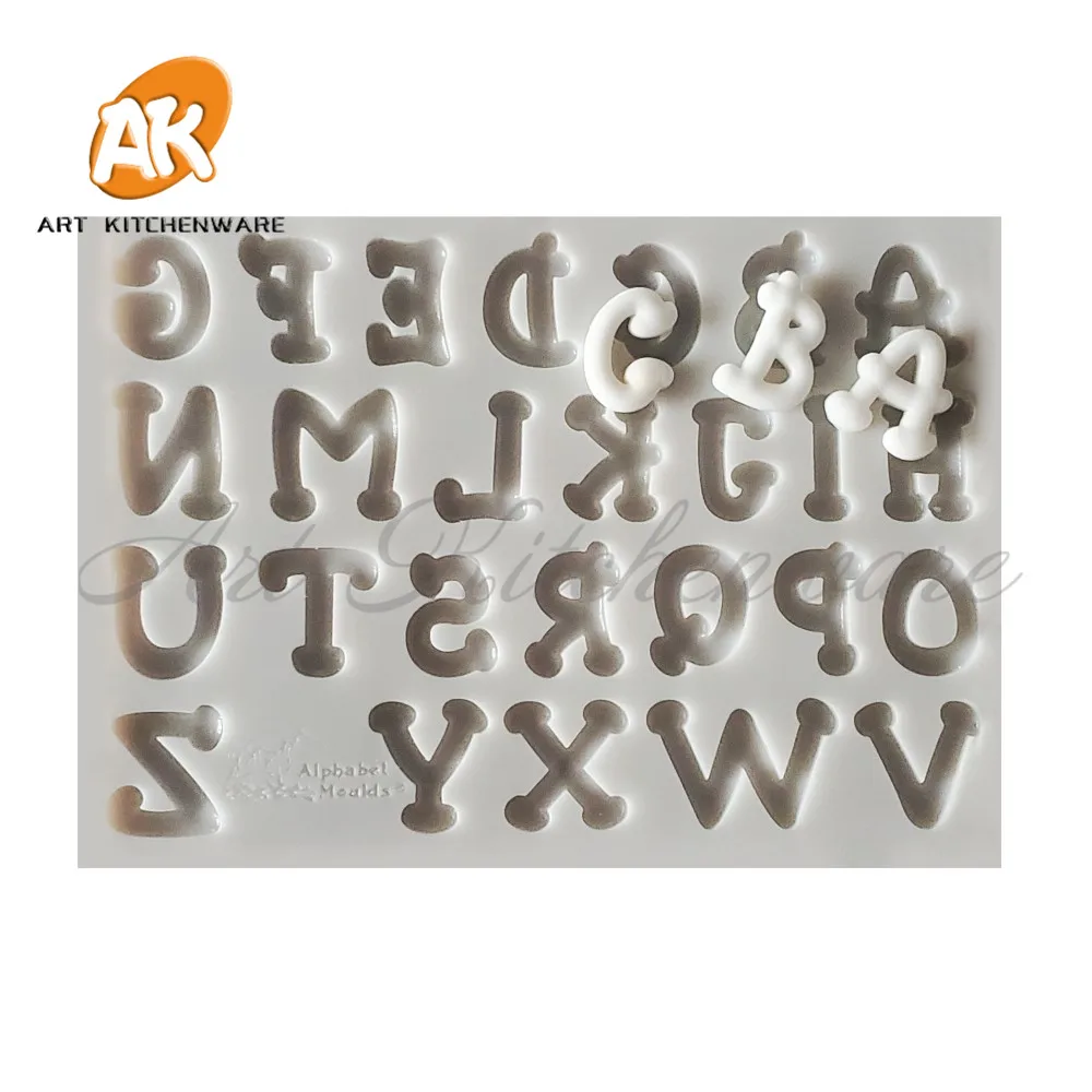 

Fashion Alphabet Cake Molds Food Grade Silicone Letter Mold Fondant Cake Decorating Tool Baking Tool