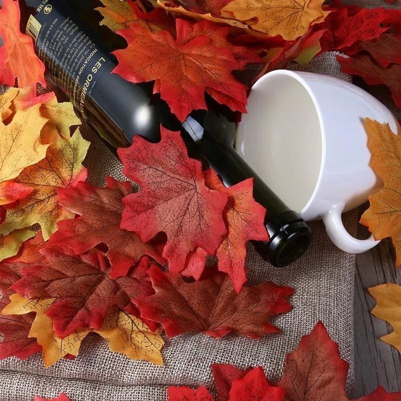 Искусственные кленовые листья 100 шт. имитация декоративных шелковых кленовых