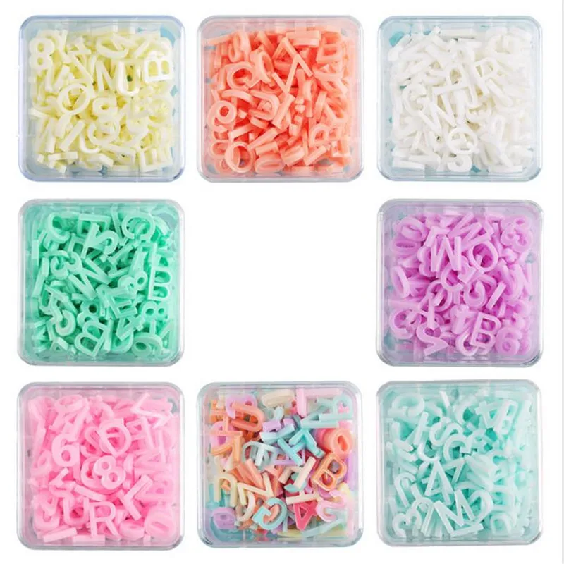 200 шт./компл. Новые Креативные 10 мм полимерные буквы алфавита бусины для diy