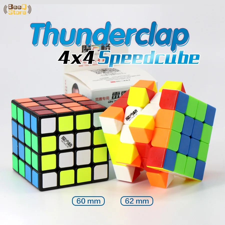 Mofangge 4x4 Thunderclap магический куб 6 0 см 2 скоростной головоломка Magico Cubo черная липкая