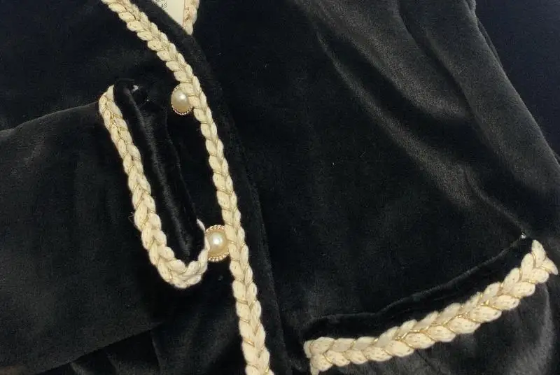 

Fashion velvet Coat women Long Sleeve V neck Outwear Jacket Casual Autumn Winter Elegant Overcoat plus size JU999