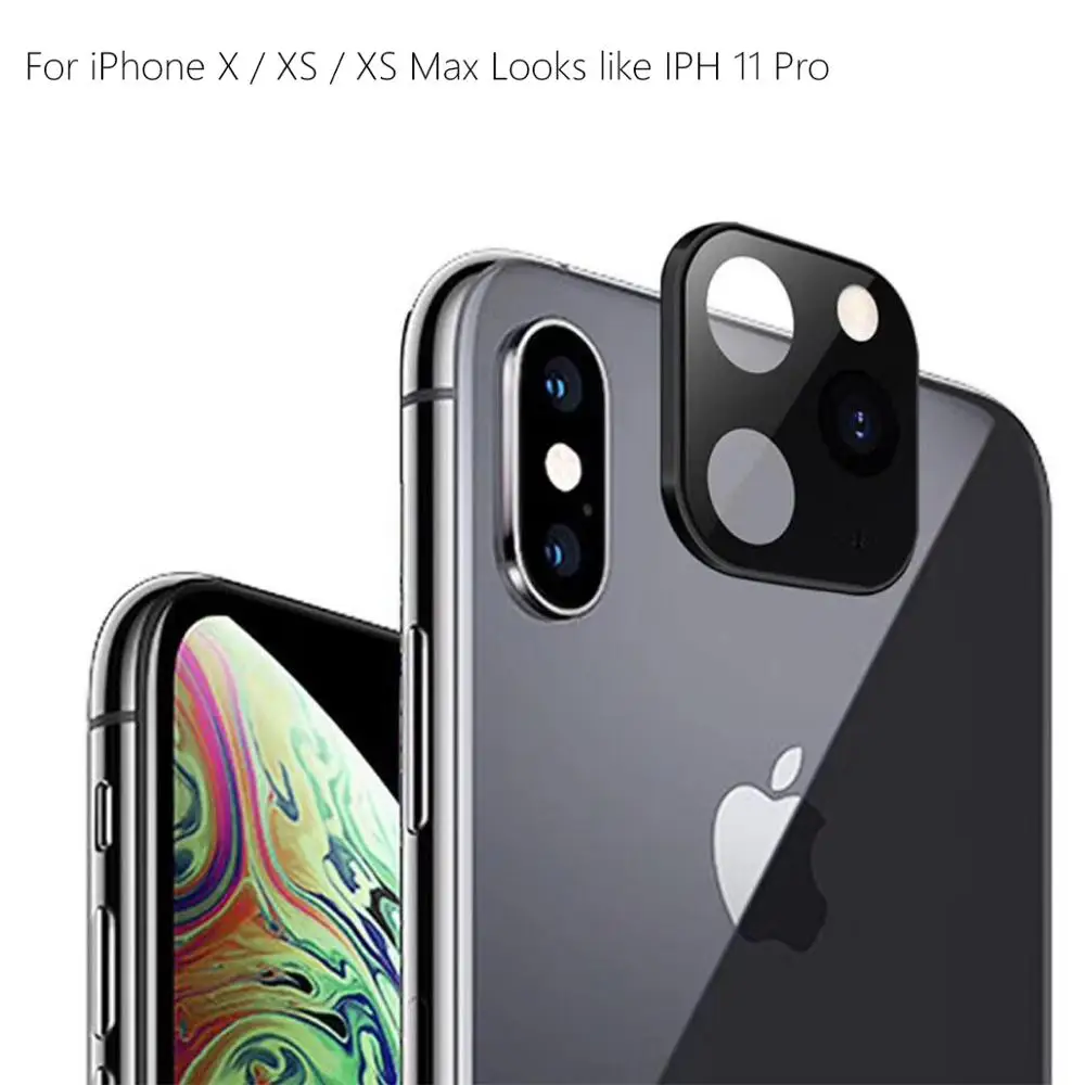 Задняя Защитная пленка для объектива камеры iPhone X XS Max выглядит как 11 Pro поддельная
