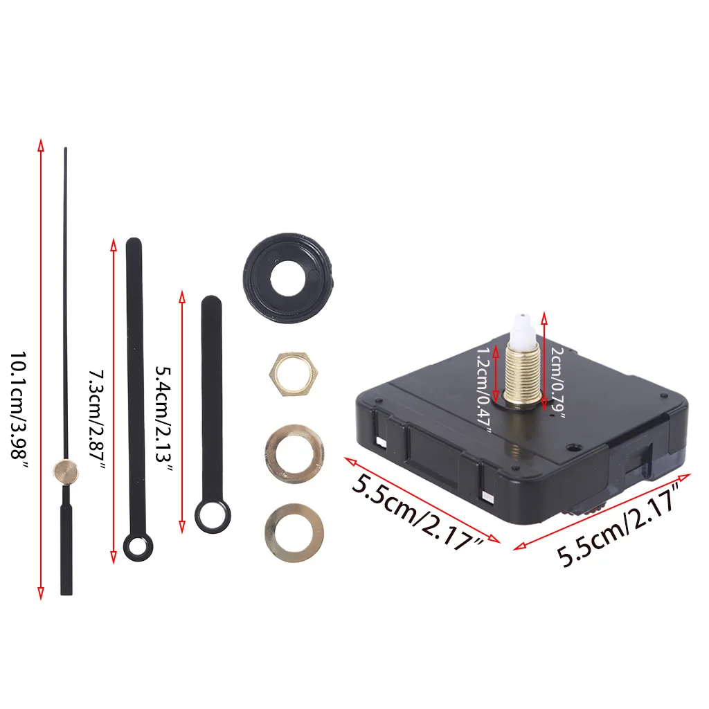 Кварцевые настенные часы механизм движения двигателя Бесшумная батарея питание