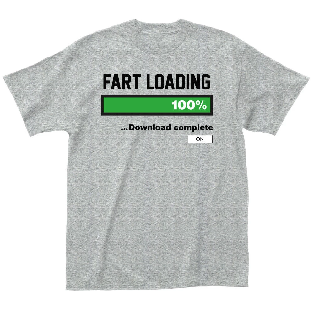 Fart загрузка загрузки полная футболка Farting метеоризм мужской Юмор Классическое