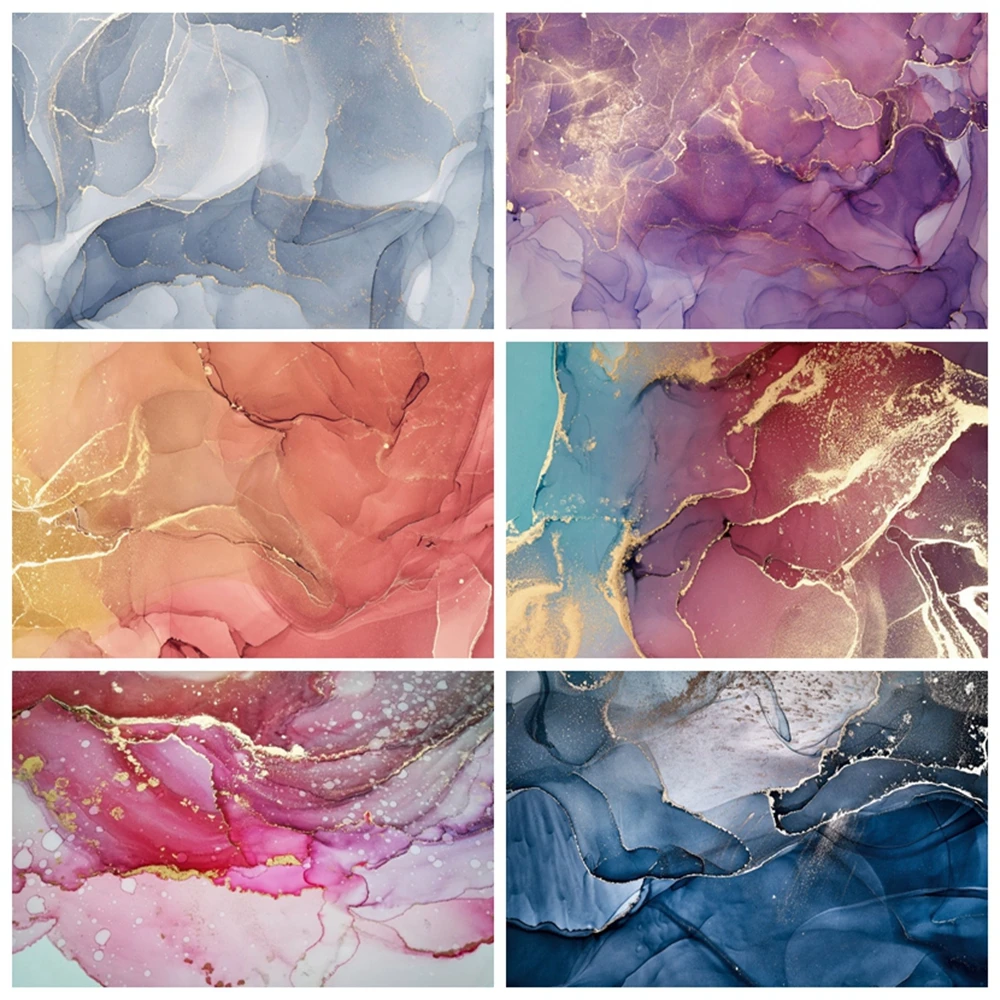 Мраморный фон Yeele с рисунком абстрактный градиентный для детской фотосъемки