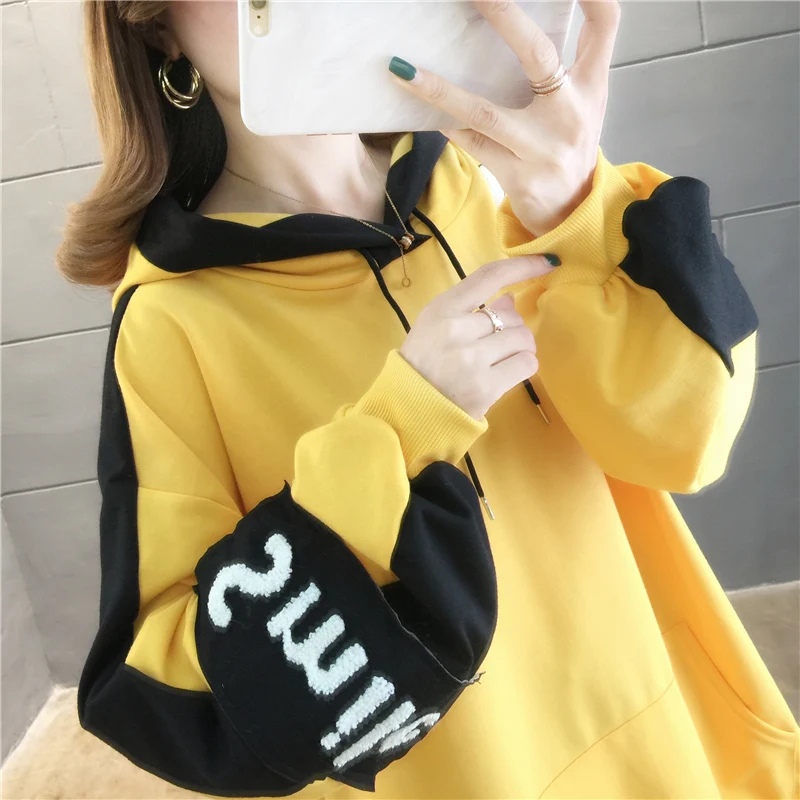 

women clothing clothes for teens tops Streetwear Long Pullovers 2021 New autumn women hoodies thin cotton fall 2021